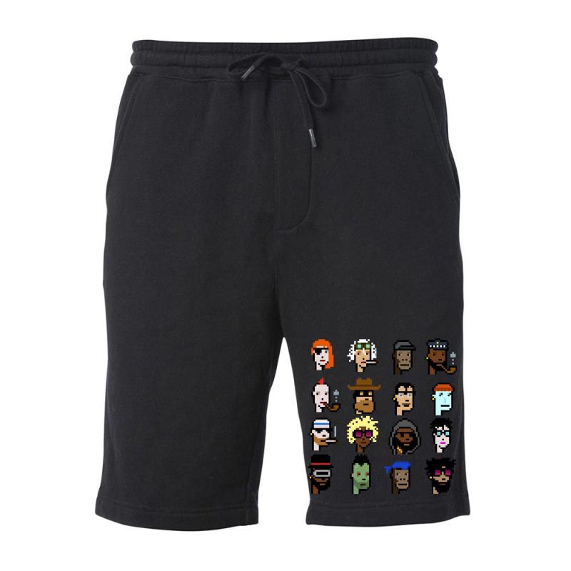 Cryptopunk X16 Fleece Short | Artistshot