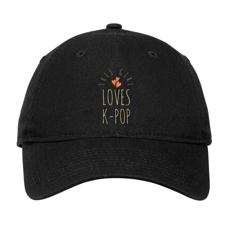 This Girl Loves K-pop - Korean Music Lover Adjustable Cap | Artistshot