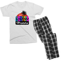 Camping Happy Men's T-shirt Pajama Set | Artistshot