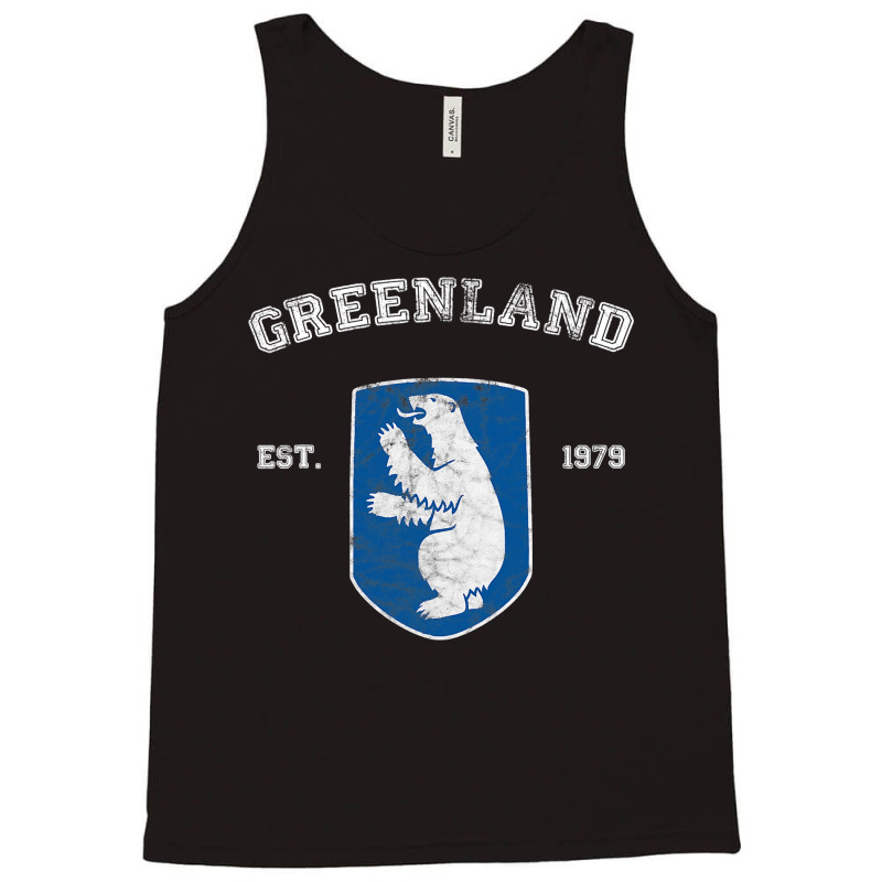 Vintage Coat Of Arms Greenland Tank Top | Artistshot