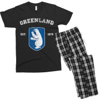 Vintage Coat Of Arms Greenland Men's T-shirt Pajama Set | Artistshot