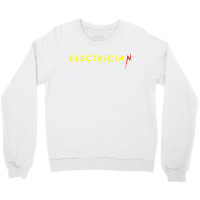 Electrician Flash Thunderbolt Funny Superhero Electricians T Shirt Crewneck Sweatshirt | Artistshot