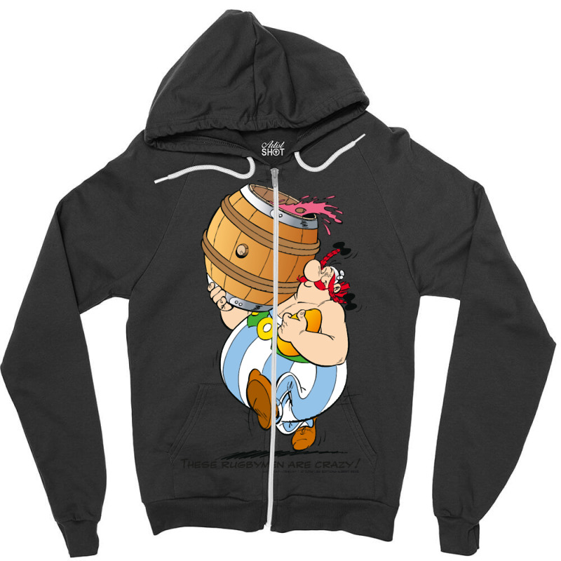 Asterix & Obelix These Rugbymen Zipper Hoodie by BentonWehrle | Artistshot