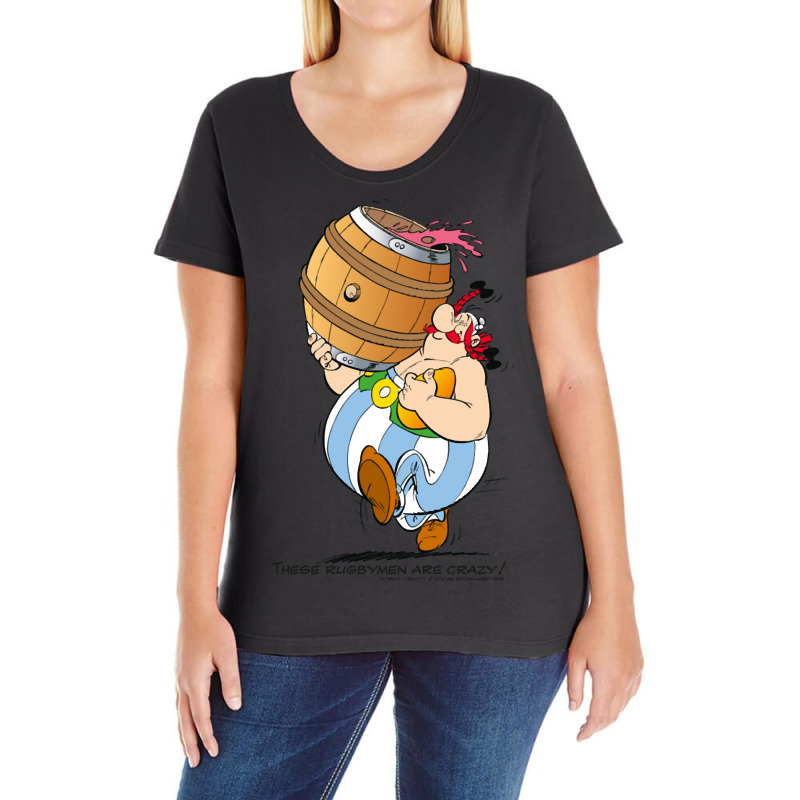 Asterix & Obelix These Rugbymen Ladies Curvy T-Shirt by BentonWehrle | Artistshot