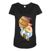 Asterix & Obelix These Rugbymen Maternity Scoop Neck T-shirt | Artistshot