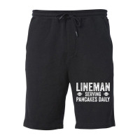 Football Lineman Shirt   Serving Pancakes Daily Fleece Short | Artistshot