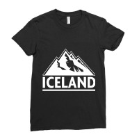 Iceland Mountain Ladies Fitted T-shirt | Artistshot