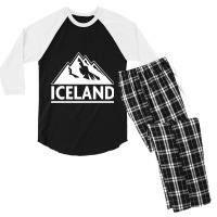 Iceland Mountain Men's 3/4 Sleeve Pajama Set | Artistshot