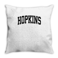 Hopkins Minnesota Mn Vintage Athletic Sports Black Design T Shirt Throw Pillow | Artistshot