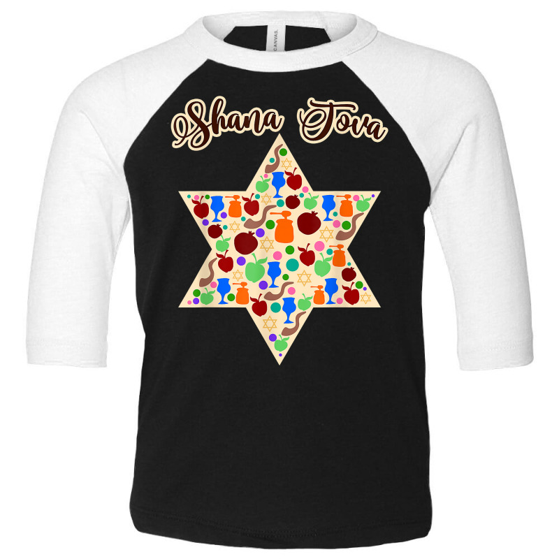 Shana Tova, Rosh Hashanah, Men Women Kids, Jewish New Year T Shirt Toddler 3/4 Sleeve Tee | Artistshot