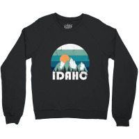 Idaho State Retro Vintage Pullover Hoodie Crewneck Sweatshirt | Artistshot