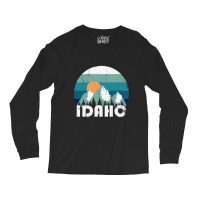 Idaho State Retro Vintage Pullover Hoodie Long Sleeve Shirts | Artistshot