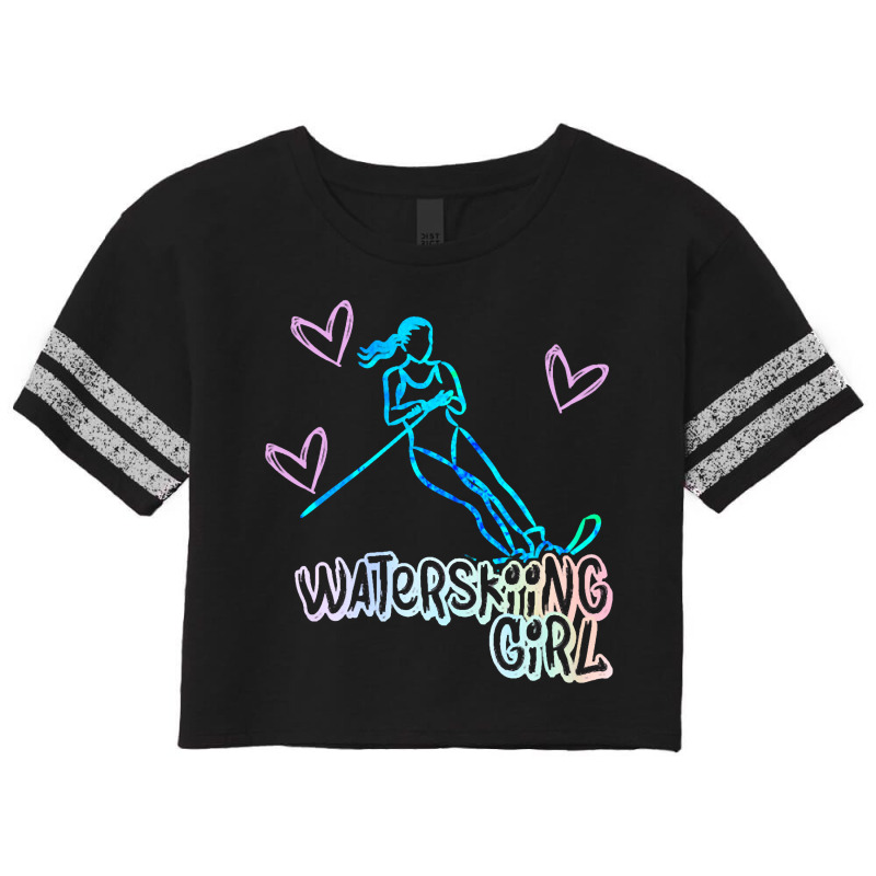 Water Ski Girl Gift For Water Skier Scorecard Crop Tee by GeorgeIden | Artistshot