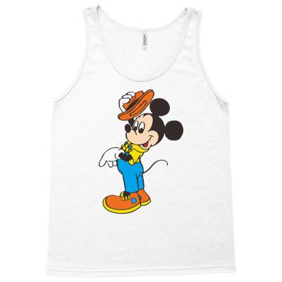 Cowboy Mouse Tank Top Designed By Adelina