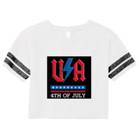 4th Of July Usa Rock N Roll Thunder Lightning Style   Usa Scorecard Crop Tee | Artistshot