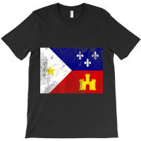 Acadiana Flag Louisiana Cajun Country Arts Characters T-shirt | Artistshot