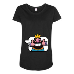 Custom Clash Royale Thumb Up Game Maternity Scoop Neck T shirt By