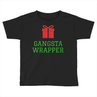 Womens Gangsta Wrapper Funny Christmas Present V Neck T Shirt Toddler T-shirt | Artistshot