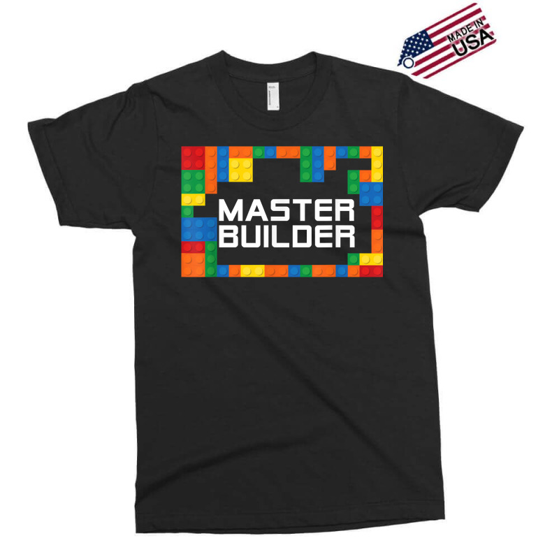 Master Builder Engineer Big Building Blocks Build Children T Shirt Exclusive T-shirt | Artistshot