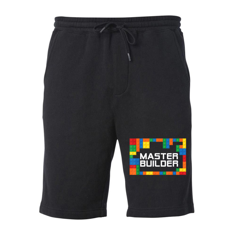 Master Builder Engineer Big Building Blocks Build Children T Shirt Fleece Short | Artistshot