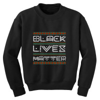 Black Lives Matter Africa Lettering Gift   Black Lives Matter Politica Youth Sweatshirt | Artistshot