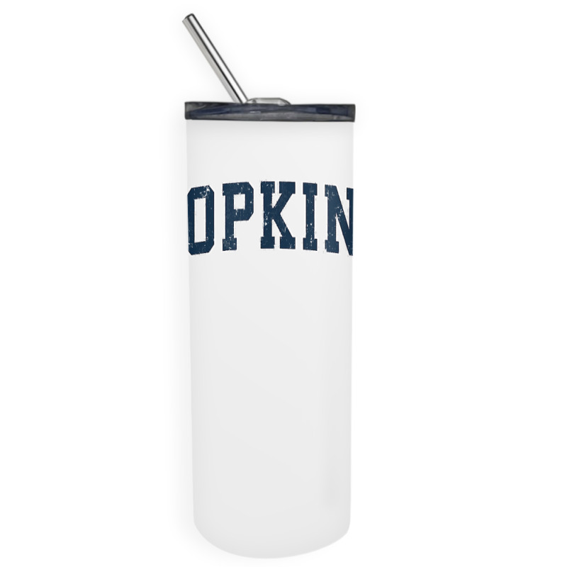 Hopkins Minnesota Mn Vintage Sports Design Navy Design T Shirt Skinny Tumbler | Artistshot