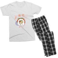 Cute Sushi Vegetables Kawaii 90s Retro Japanese Aesthetic   Fully Vacc Men's T-shirt Pajama Set | Artistshot