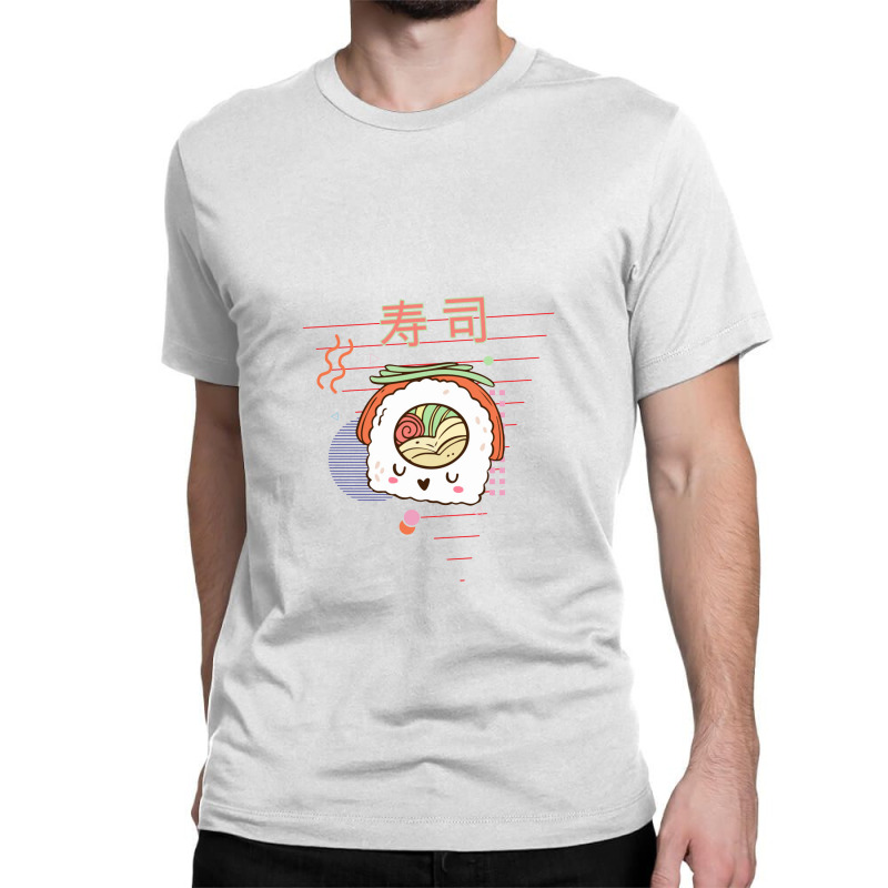 Cute Sushi Vegetables Kawaii 90s Retro Japanese Aesthetic   Fully Vacc Classic T-shirt by loomcnultys | Artistshot