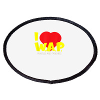 I (heart) W.a.p.   Song Parody   I Heart Pancakes & Waffles T Shirt Oval Patch | Artistshot