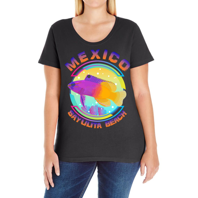 Mexico Sayulita Beach  Shirt Mexico Sayulita Beach ( Riviera Nayarit), Ladies Curvy T-Shirt by rabbitappear | Artistshot