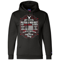 Politically Incorrect God Bless America Conservative T Shirt Champion Hoodie | Artistshot