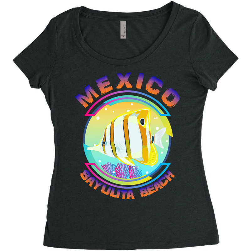 Mexico Sayulita Beach  Shirt Mexico Sayulita Beach ( Riviera Nayarit), Women's Triblend Scoop T-shirt by rabbitappear | Artistshot