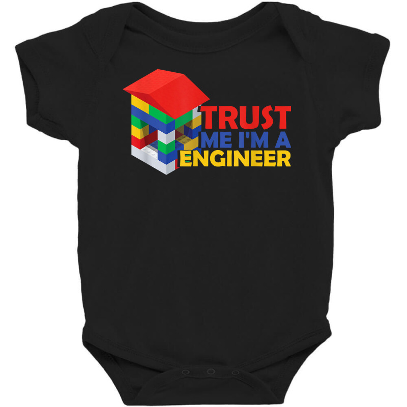 Engineer Kids Children Toy Build Builder Big Building Blocks T Shirt Baby Bodysuit | Artistshot