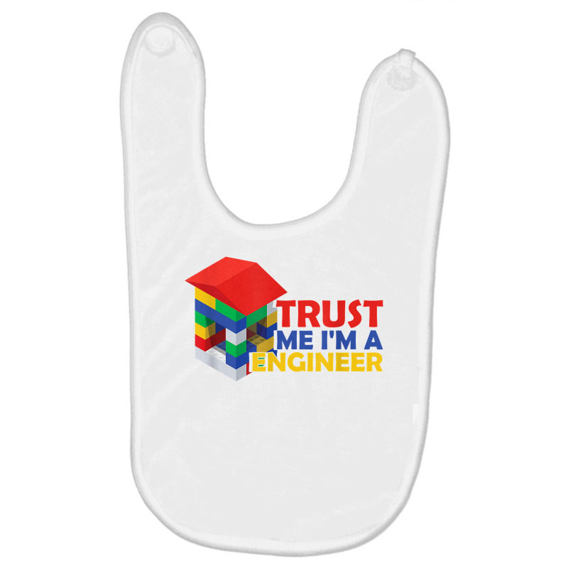 Engineer Kids Children Toy Build Builder Big Building Blocks T Shirt Baby Bibs | Artistshot