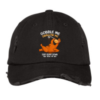 Gobble Me Swallow Me Thanksgiving Turkey Gravy Wap Lyrics T Shirt Vintage Cap | Artistshot