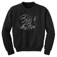 Black Lives Matter Lettering Youth Sweatshirt | Artistshot