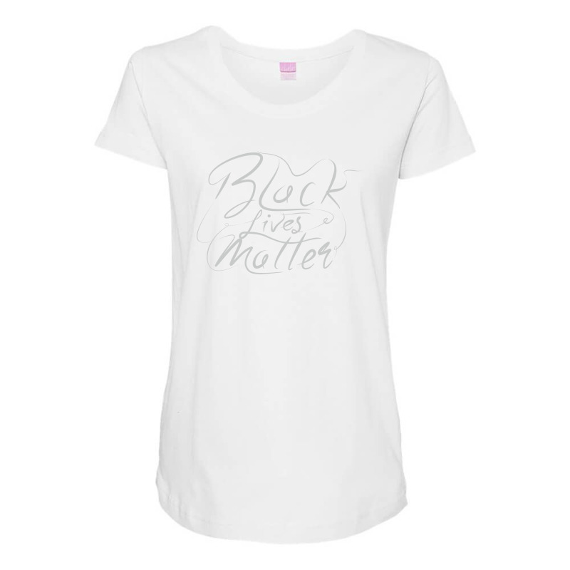 Black Lives Matter Lettering Maternity Scoop Neck T-shirt by Distrowlinc | Artistshot