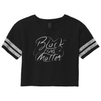 Black Lives Matter Lettering Scorecard Crop Tee | Artistshot