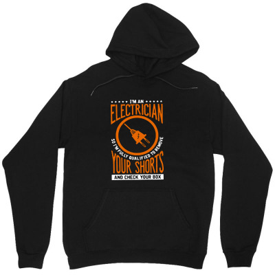 I'm An Electrician Unisex Hoodie Designed By Balqis Tees