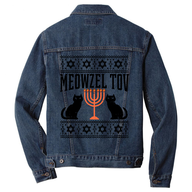 Meowzel Tov Men Denim Jacket by liqualyfu | Artistshot