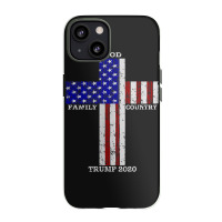 Christian Faith God Family Country Trump 2020 American Flag Funny Gift Iphone 13 Case | Artistshot