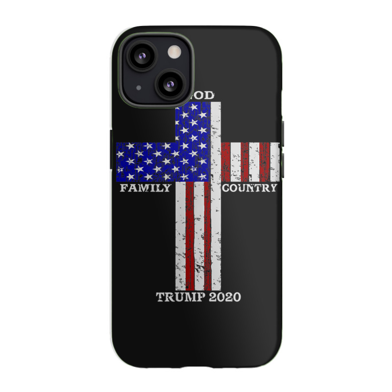 Christian Faith God Family Country Trump 2020 American Flag Funny Gift Iphone 13 Case | Artistshot