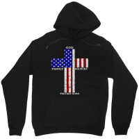 Christian Faith God Family Country Trump 2020 American Flag Funny Gift Unisex Hoodie | Artistshot