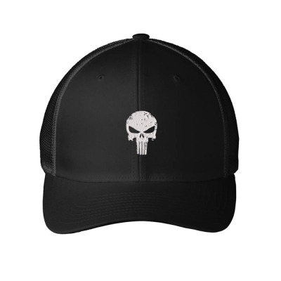 The Punisher Skul Embroidery Embroidered Hat Embroidered Mesh Cap Designed By Madhatter