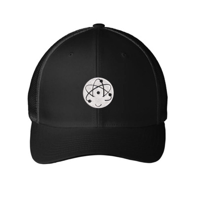 Atom Symbol Embroidered Hat Embroidered Mesh Cap Designed By Madhatter