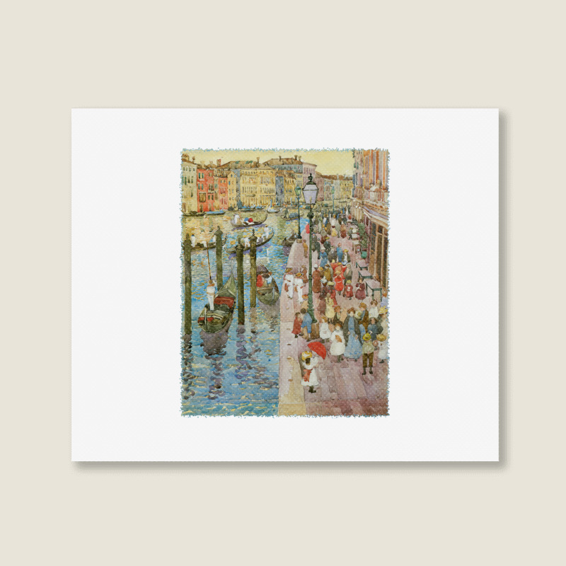 Grand Canal Venice By Prendergast, Vintage Impressionism Art Pullover Landscape Canvas Print | Artistshot