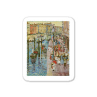 Grand Canal Venice By Prendergast, Vintage Impressionism Art Pullover Sticker | Artistshot