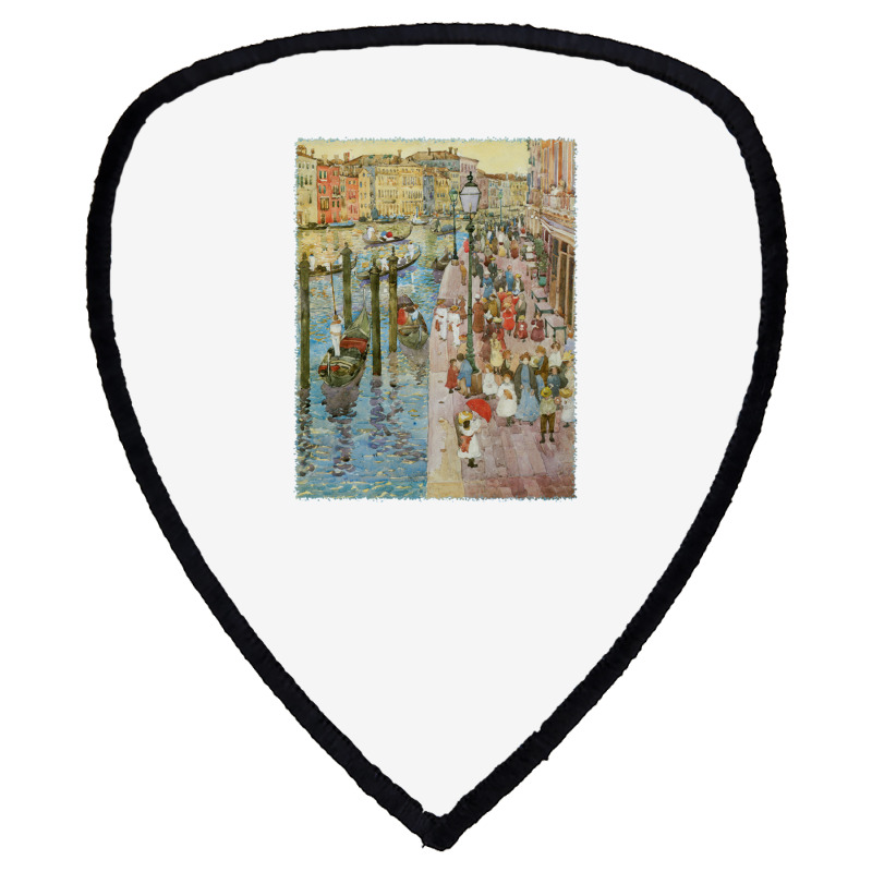 Grand Canal Venice By Prendergast, Vintage Impressionism Art Pullover Shield S Patch | Artistshot