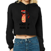 Voice Reason Cropped Hoodie | Artistshot