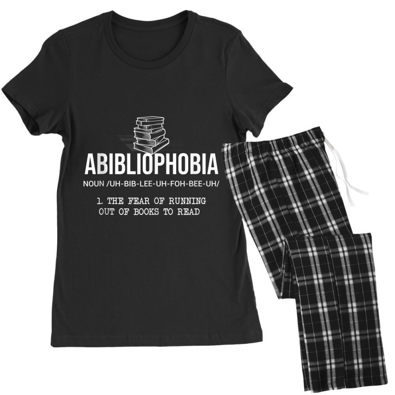 Funny Abibliophobia The Fear Of Running Out Of Books To Read Women's Pajamas Set by BraylonDesign | Artistshot